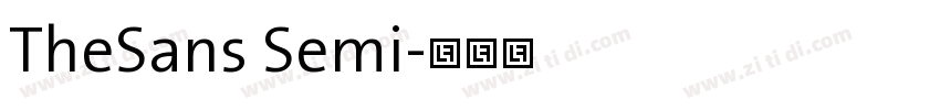 TheSans Semi字体转换 TheSans Semi字体转换
